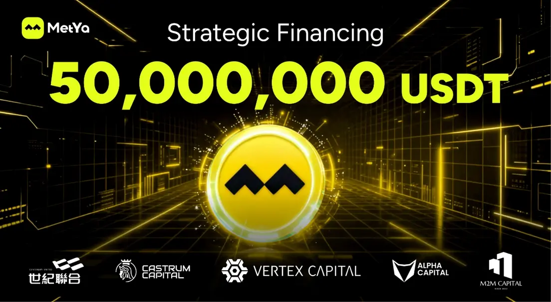 MetYa 完成最新一轮 5000 万美元联合投资：在全球资产数字化浪潮中寻找长期确定性缩略图