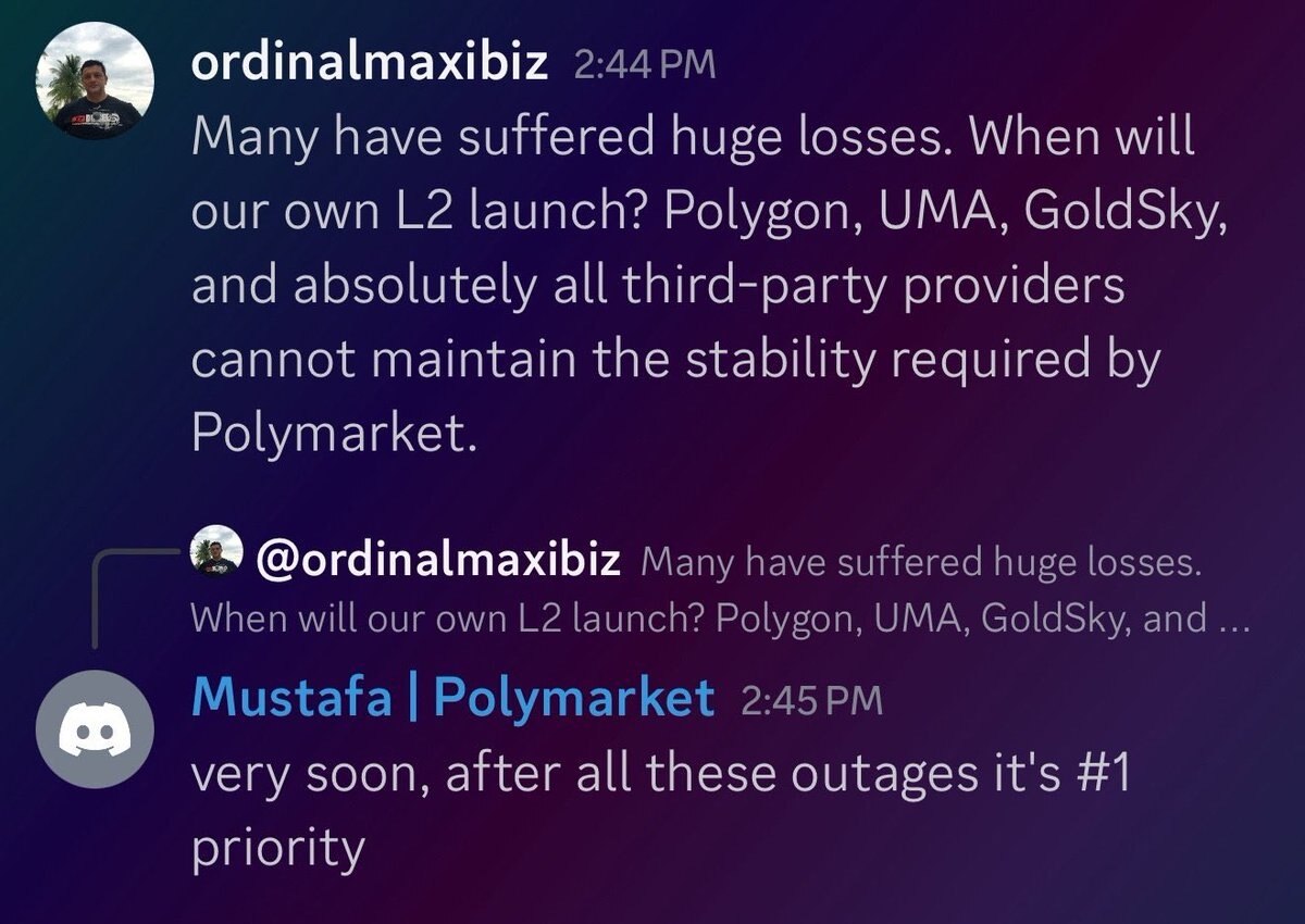 Polymarket宣布自建L2，Polygon的王牌没了？缩略图